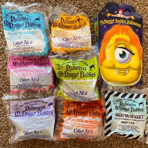 Vintage (1992) McDonald&#39;s Halloween McNuggets-speelgoed | Happy Meal-speelgoed uit de jaren 90 | Vintage Halloween | Jij kiest [verzegeld]