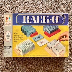 Rare Vintage (1966) Rack-O Card Game Set by Milton Bradley | Family Game Night | Midcentury Board Games [Pre-Owned / Complete]