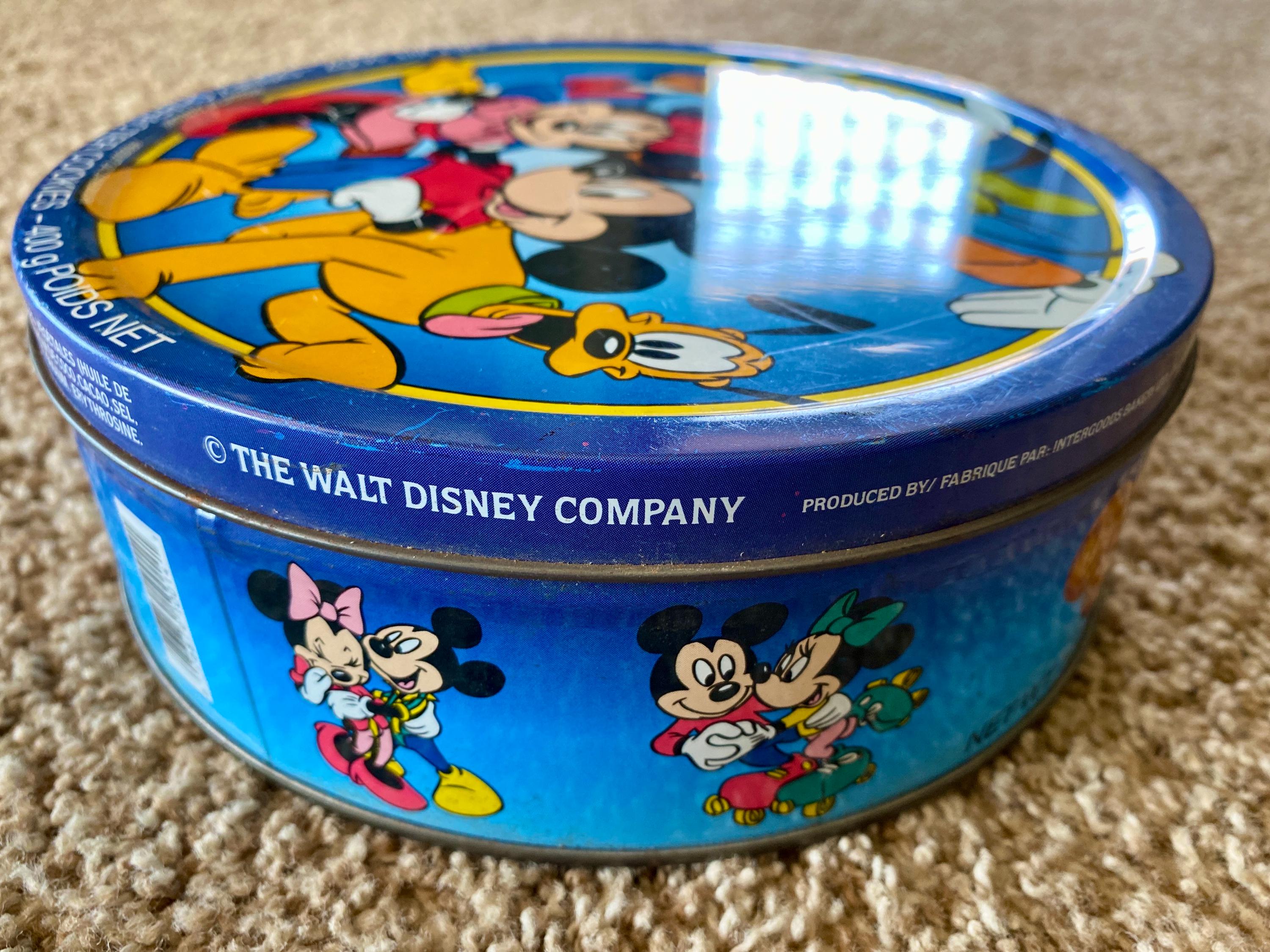 ヴィンテージ 1991 ディズニー ミッキー＆フレンズ クッキー缶