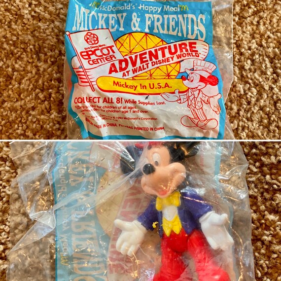 Vintage 1993 Mickey & Friends Mcdonald's Happy Meal Toy - Epcot