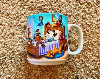 Vintage 90s Disney Mickey Mouse Ceramic Mug | Collectible Kitchen Decor