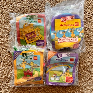 Vintage (1992) &quot;Behind the Scenes Activities&quot; Happy Meal Toy Collection from McDonald&#39;s | You Choose [Sealed]