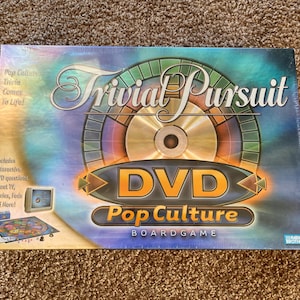 Vintage (2003) &quot;Trivial Pursuit DVD&quot; Pop Culture Trivia Board Game | Family Game Night / Party Games [Sealed]