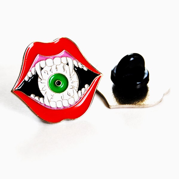 Eyeball Eater Enamel Lapel Pin