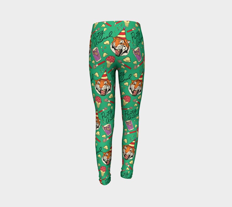 Party Tiger Mint Youth Leggings