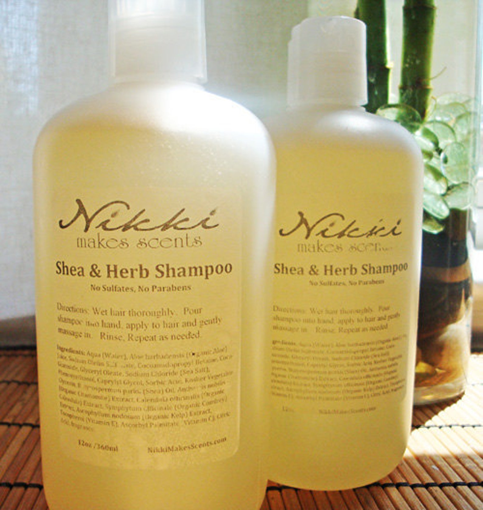 Shea & Herb Shampoo No Parabens or Sulfates Over 250 Etsy