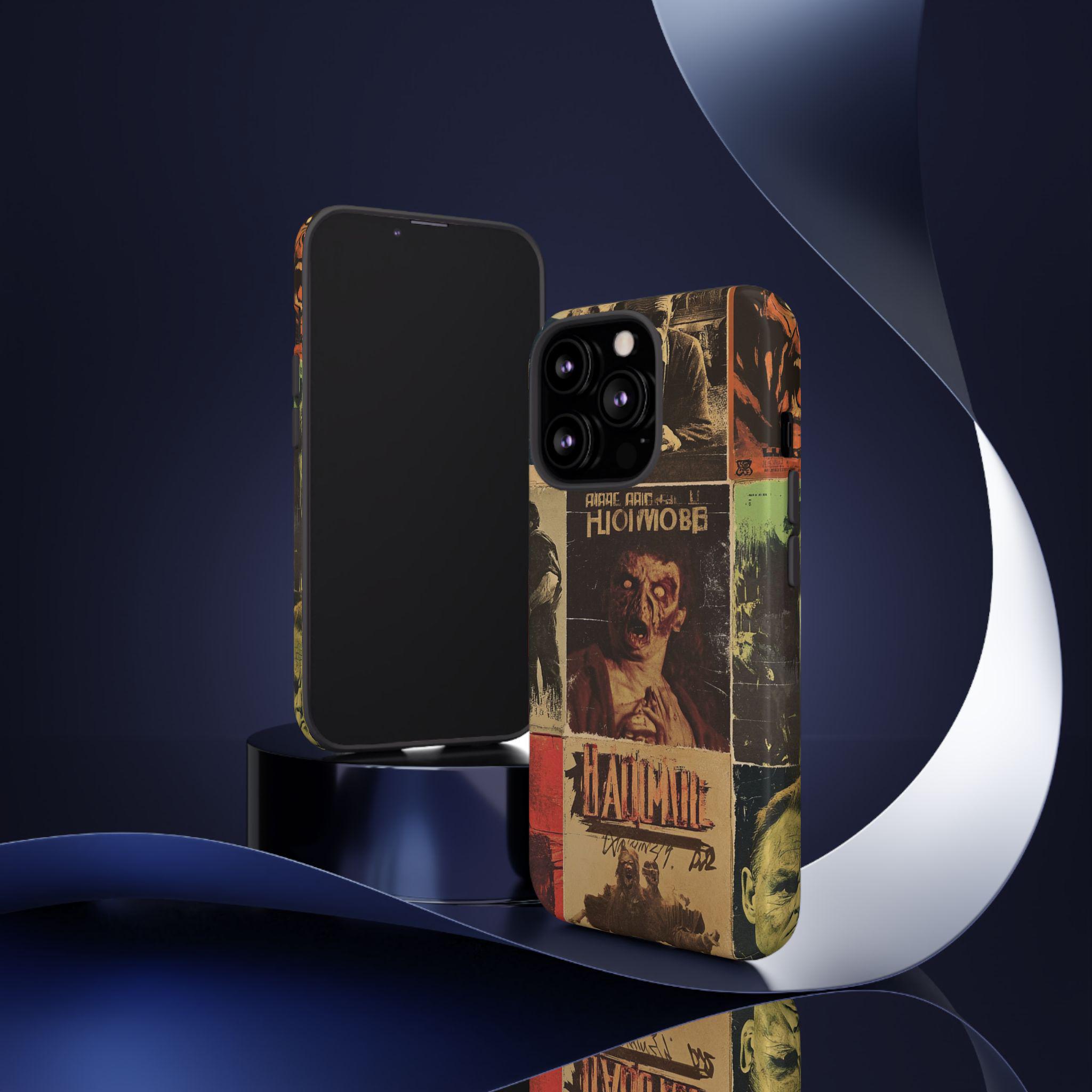 Retro Horror Movie Collage Poster Phone Case for iPhone & Samsung ...