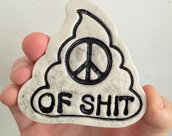 Peace of shit holiday ornament