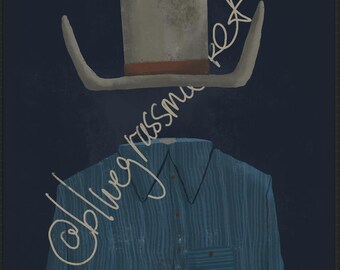 Unknown Cowboy Blue Plaid - Digital Download