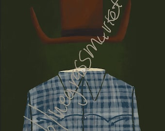 Unknown Cowboy - Indigo Plaid - Digital Download