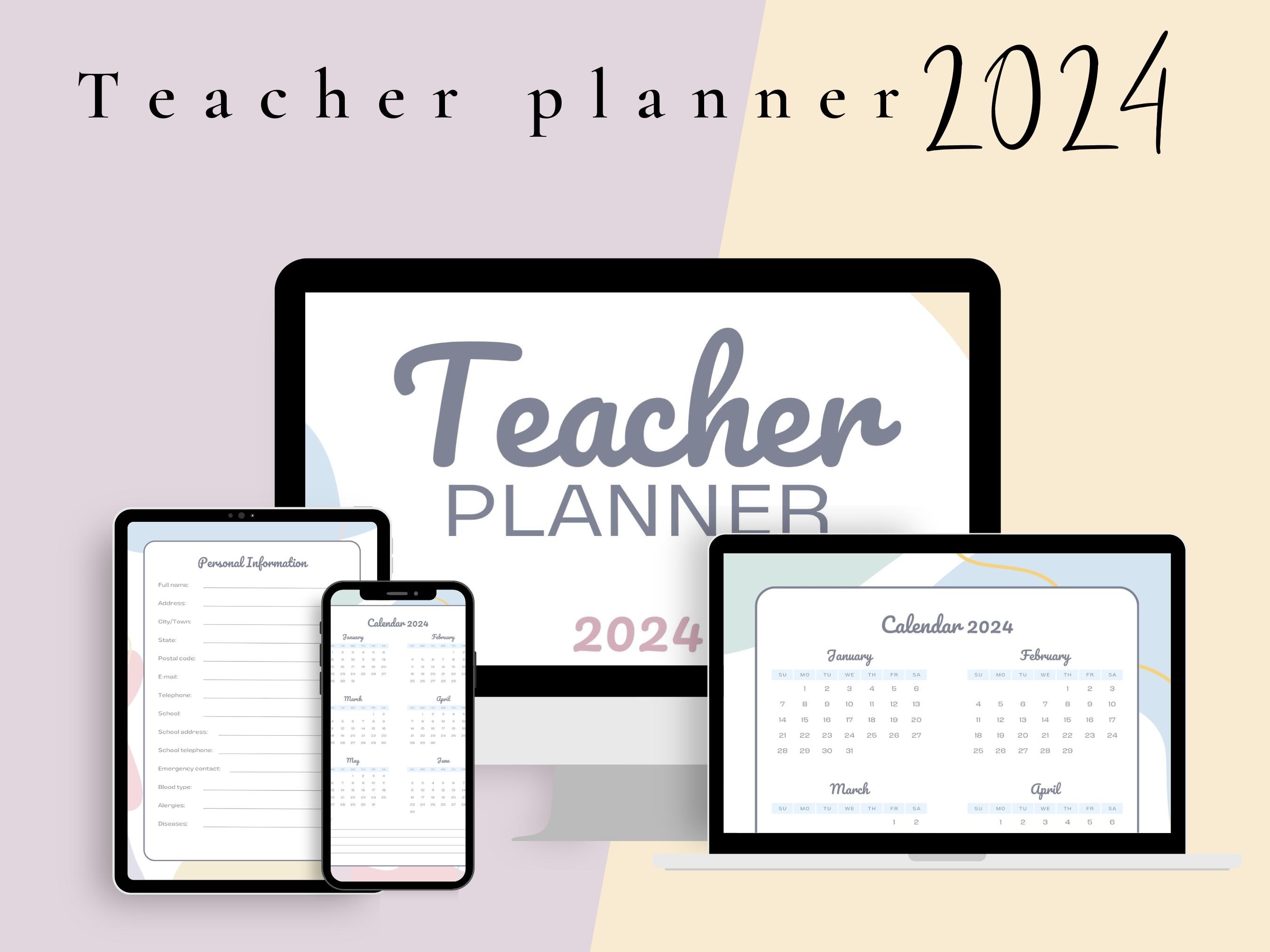 2024-2025 Academic Digital Teacher Planner for Goodnotes, Back to ...