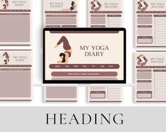 Spiritual Chakra and Gratitude Journal Set - Digital Yoga Planner