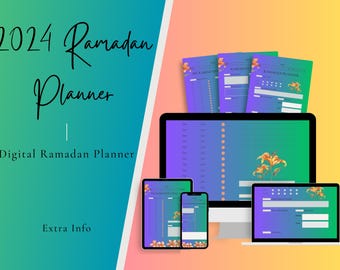 Ramadan Planner Digital Download - Islamic Journal with Salat Tracker