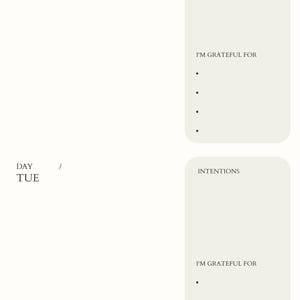 Printable Tue 2024 Weekly Schedule Printable - Elegant Week at a Glance Planner - Etsy