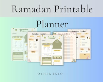 2024 Ramadan Daily Planner Printable - Islamic Digital Tracker PDF