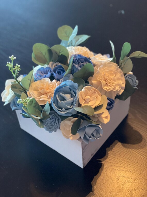 Wood Flower Arrangement