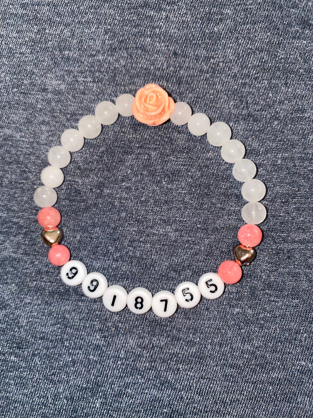 Jade Gemstone Bracelet With Grabovoi Numbers for Fertility, Conception and Pregnancy. healing ...