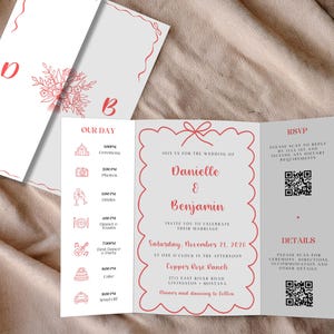 Hand Drawn Wedding Invitation, Custom Illustrated Invite, Whimsical Wedding Card, Editable RSVP Template, Fun Unique Doodle Wedding Suite