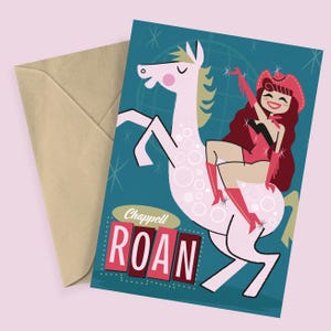Chappell Roan Pink Pony Card, postcard: Collectible Fan Art