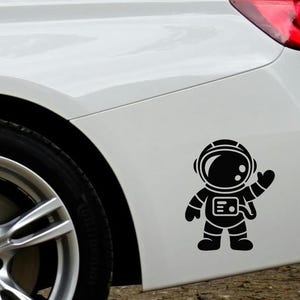 Astronaut Car Sticker, Cosmonaut Car Decal, NASA Space Exploration Bumper Sticker, Vinyl Decal