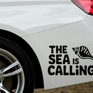 Salty Car Sticker, &quot;Ocean Lover&quot; Car Decal, Nautical Bumper Sticker, Marine Vinyl