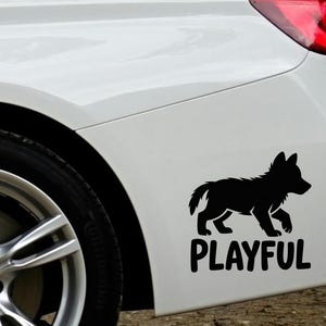 Wolf Autoaufkleber, majestätischer Wolf-Autoaufkleber, Wolfliebhaber-Autoaufkleber, heulender Wolf Vinyl