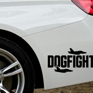 Fighter Jet Car Sticker, Military Aircraft Car Decal, Aviation Enthusiast Bumper Sticker, Vinyl Decal