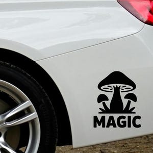 Mushroom Car Sticker, Whimsical Fungi Car Decal, Cottagecore Aesthetic Bumper Sticker, Nature Lover Vinyl