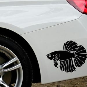 Betta Fisch Auto Aufkleber, Siamesischer Kampffisch Auto Decal, Lebhafter Aquarium Autoaufkleber