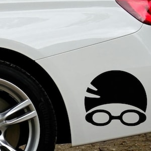 スイミングカーステッカー：ウォータースポーツビニールデカール