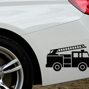 Firefighter Car Sticker, Hero Car Decal, First Responder Bumper Sticker, Fire Truck Vinyl for Helmets