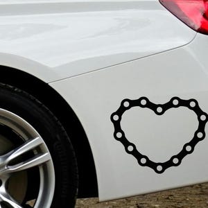 Bike Car Sticker, Cyclist Car Decal, Bumper Sticker for Cycling Lovers, Vinyl Decal for