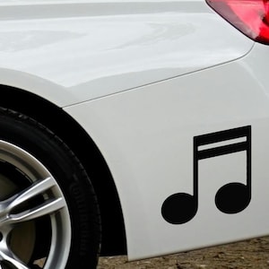 Adesivo de nota musical, decalque musical, adesivo de clave de sol, adesivo de partitura para laptops, agendas e personalização de garrafas de água