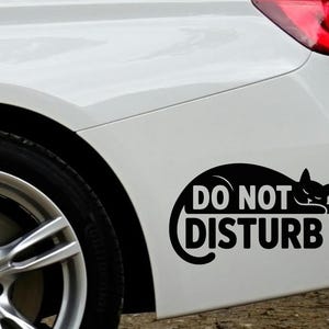 Sleeping Cat Car Sticker, Cute Kitten Car Decal, Nap Time Kitty Bumper Sticker, Cat Lover Vinyl