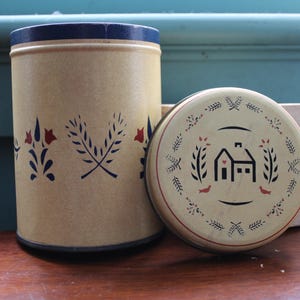 Vintage Style Tin Canister