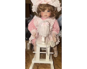 VTG 25" Luan Torrey Original Doll "Ciera" 1993 LE 09/50 W/ Wooden Horse 895 MSR