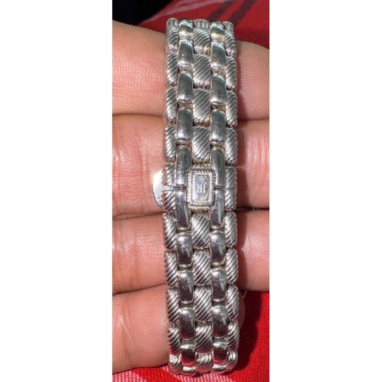 Judith Ripka Mop Roman Numerals CZ Watch EXCELLENT CONDITION  display picture 3