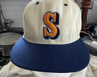 Vintage Seattle Mariners New Era Pro Model Snapback Hat Extremely Rare