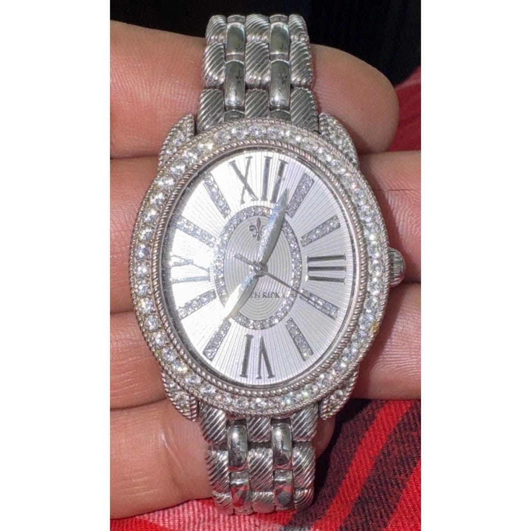 Judith Ripka MOP Roman Numerals CZ Watch EXCELLENT CONDITION Judith Ripka Mop Roman Numerals CZ Watch EXCELLENT CONDITION  main image 3