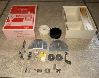 Singer Stylist Model 418 Zig Zag Accessories Box 171408 Sewing Machine