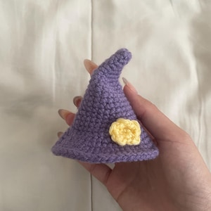 Crochet Witch Hat & Cape ONLY - Pattern Only - Removable Witch Costume - Cat Base NOT Included