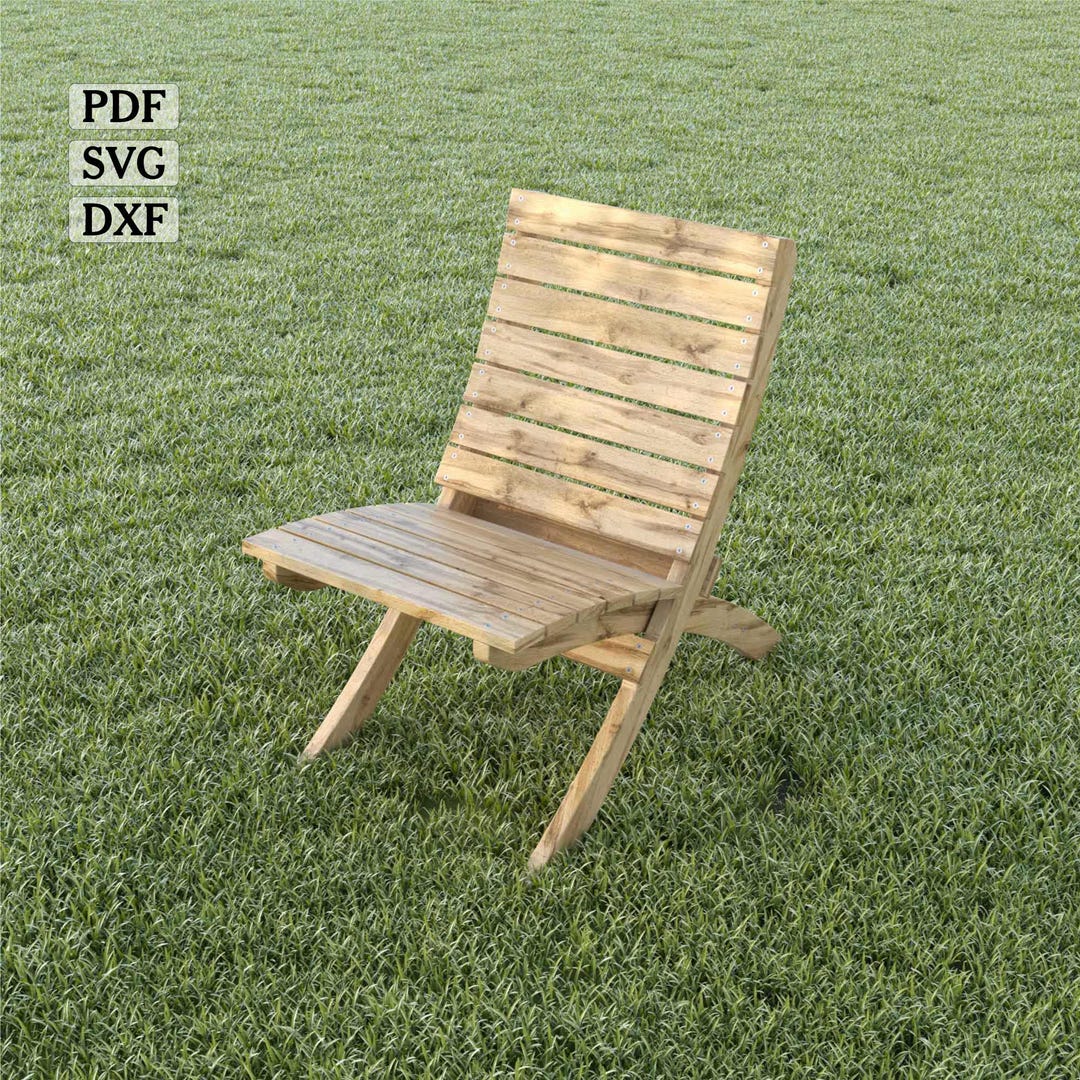Chair Plan.pdf Foldable Ergonomic Chair Plan: Woodworking PDF, SVG, DXF (digital ...