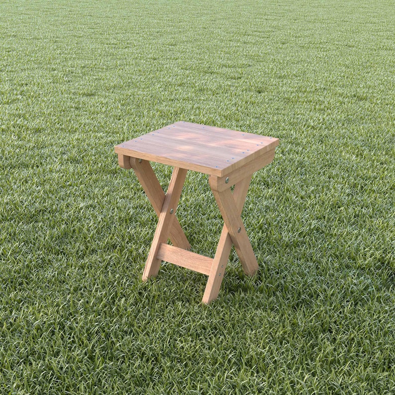 Stool Table Simple Foldable Stool & Side Table Plans: DIY Woodworking (digital Download ...