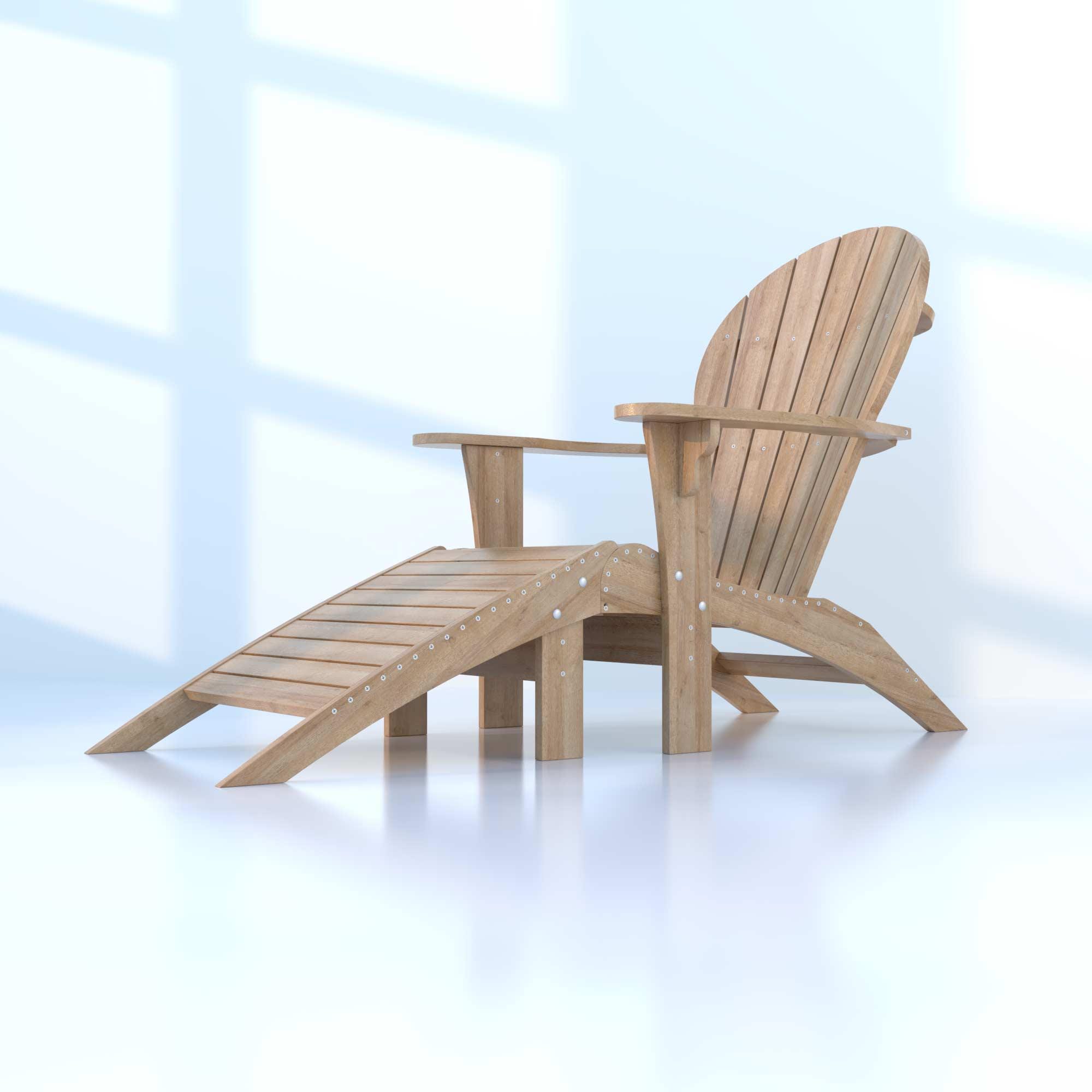 Adirondack Chair With Footrest Plan: Woodworking Plans (digital ...