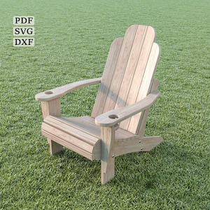 Modern Adirondack Chair Plan: DIY Furniture (Digital Download)
