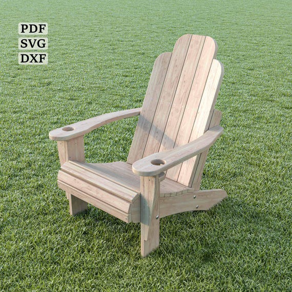 Modern Adirondack Chair Plan: DIY Furniture (Digital Download)