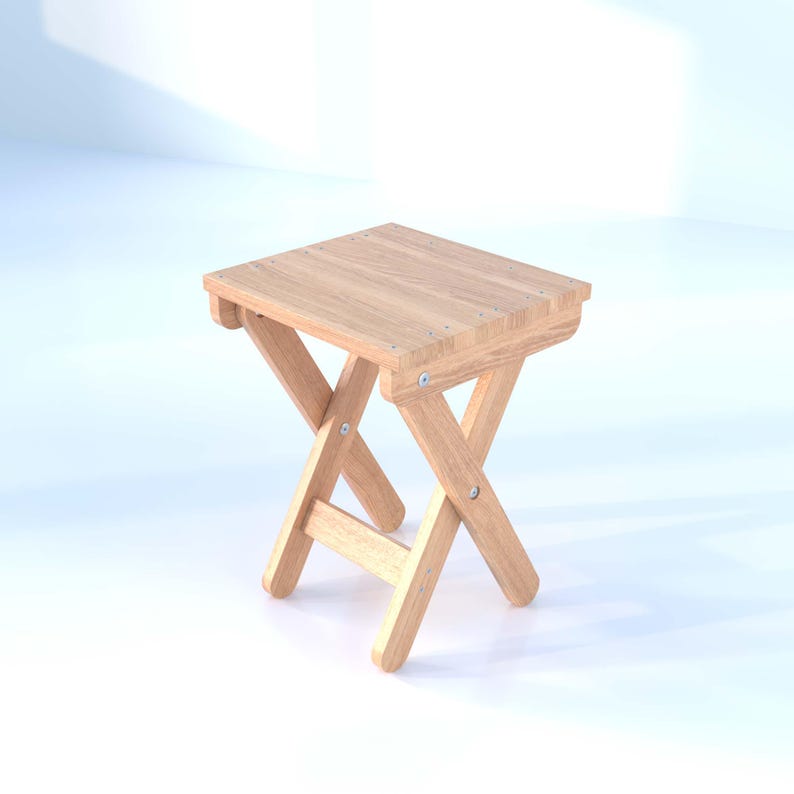 Stool Table Simple Foldable Stool & Side Table Plans: DIY Woodworking (digital Download ...