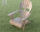 Skull Adirondack Chair Plan: Woodworking PDF SVG DXF