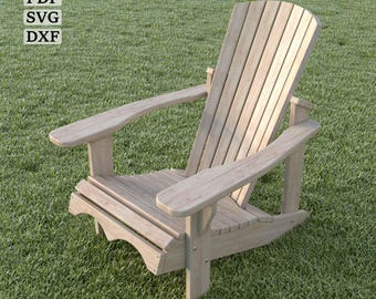 Planos de sillas Adirondack: Muebles ergonómicos para exteriores (Descarga digital)