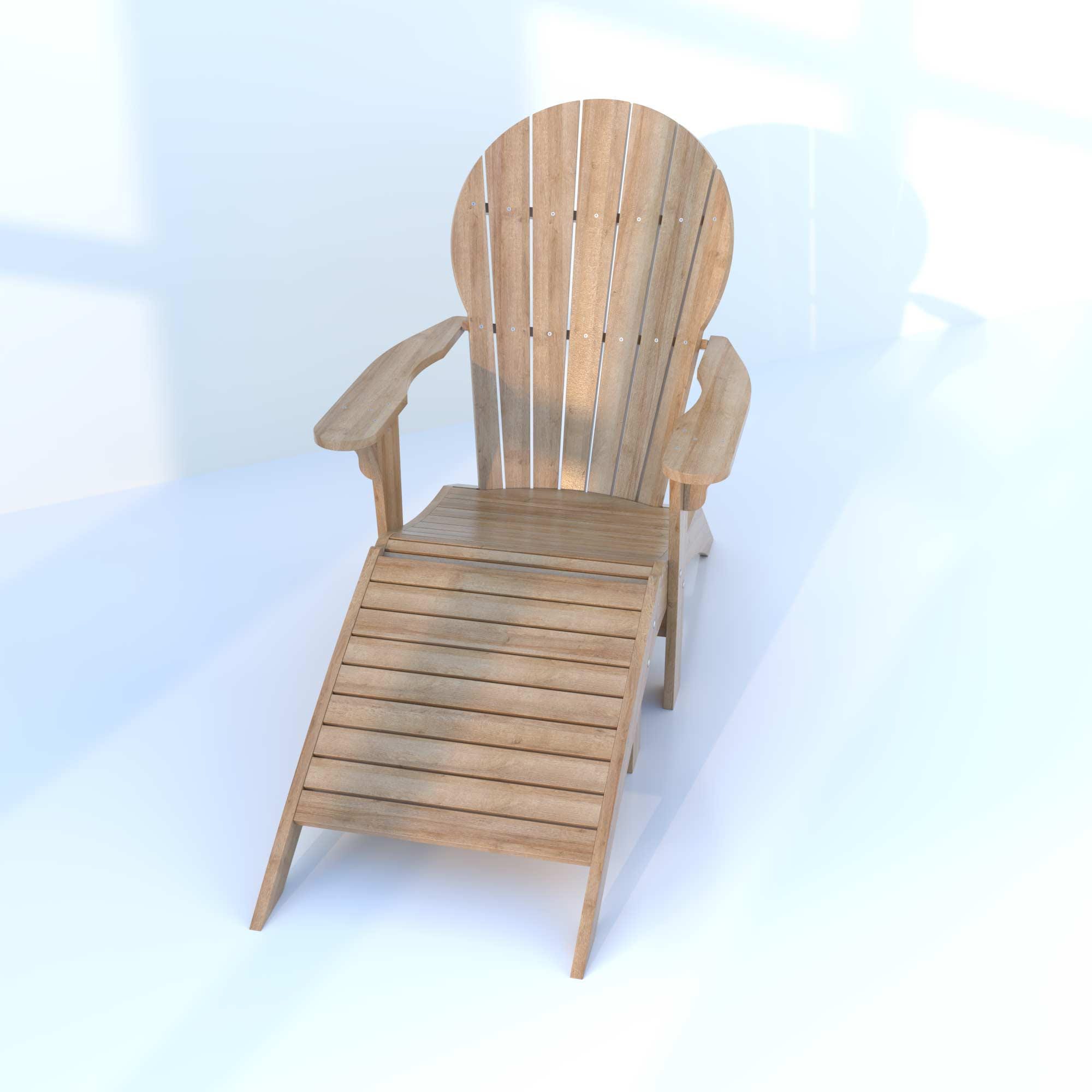 Adirondack Chair With Footrest Plan: Woodworking Plans (digital ...